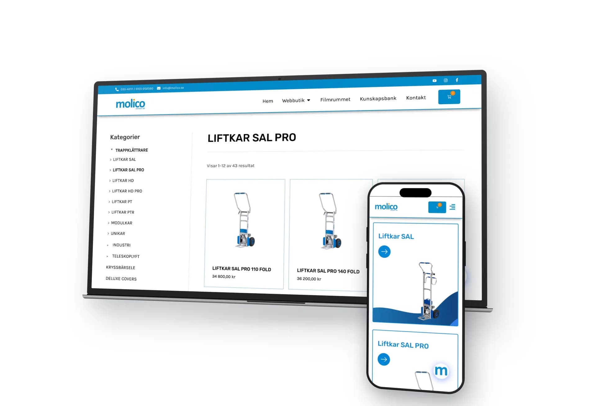 Molico: Webbshop av JT Media